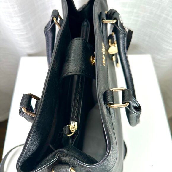 Nine West Lynn Black Classic Satchel - NEW - Picture 9 of 14